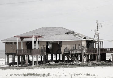 Wind damage - spray foam can help prevent uplift to Ft. Lauderdale roofs